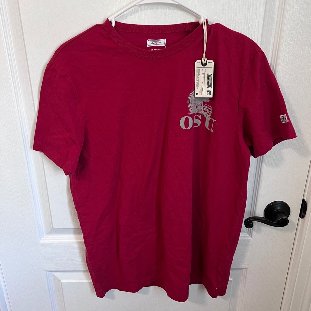 Tailgate Mens‎ Ohio State University OSU T-Shirt Red Graphic Cotton Small NWT